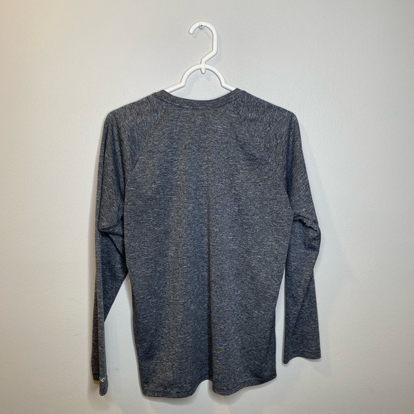 Nike swim dri-fit T-shirt men’s size small gray UPF 40+ long sleeves - Picture 2 of 7